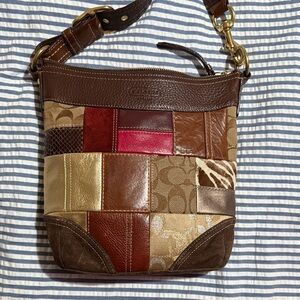 Coach Multicolor Patchwork Shoulder Bag